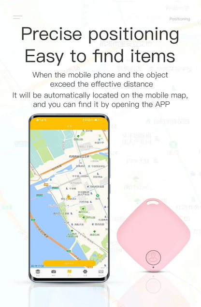 Mini Bluetooth 50 Round Tracker Anti Lost Smart Locator Device For Pet Kids Bag Wallet Tracking Finder Accessory