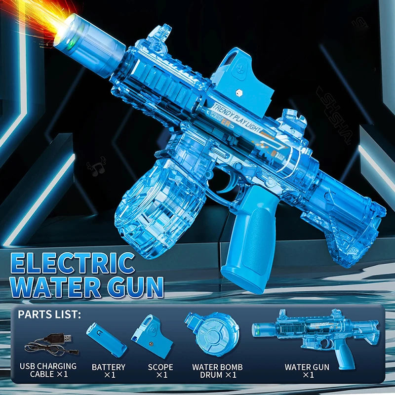 2026 Electric Automatic Submachine M416 Water Gun Summer Outdoor Beach Firing Shooting Game Water Fight Toy for Children Gifts