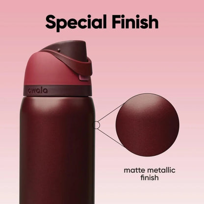 Owala FreeSip Insulated Stainless Steel Water Bottle with Straw, BPA-Free Sports Water Bottle, Great for Travel, 32 Oz