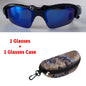 Stereo Earphones Wireless Headset with Mic Polarized Glasses Sunglasses for Driving Cycling Sports Noise Reduction Headphones