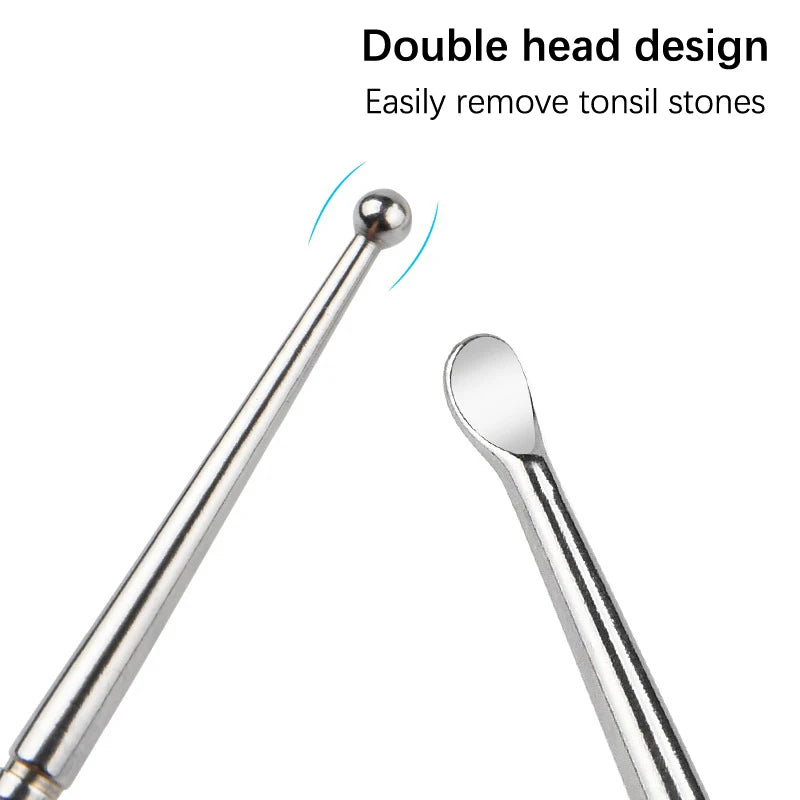 【Tonsil Stone Removal Ear Wax Remover Stainless Steel Remover Mouth Cleaning Care Tools Tonsil Stone Removal Health Care】
