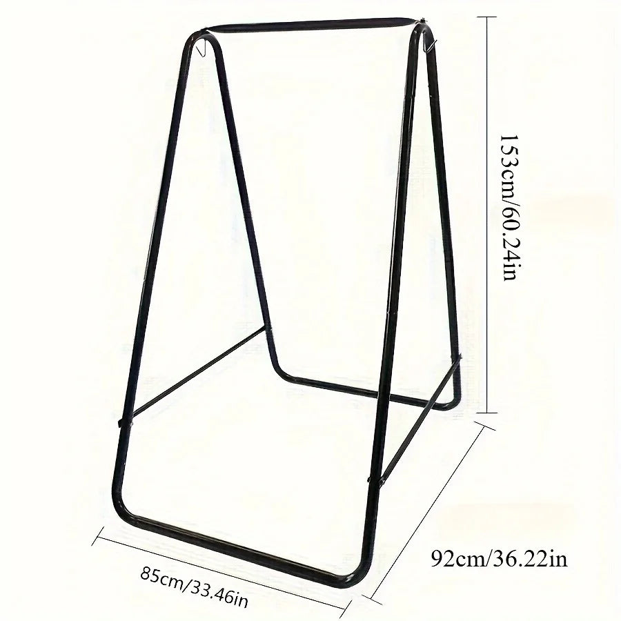 Free-Standing Hanging Chair Set with Metal Stand, Capacity Indoor/Outdoor Swing Chair, Portable Hammock Chair for Patio/Garden