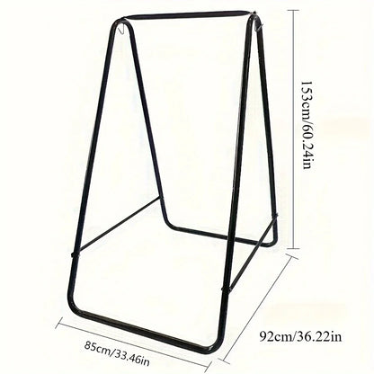 Free-Standing Hanging Chair Set with Metal Stand, Capacity Indoor/Outdoor Swing Chair, Portable Hammock Chair for Patio/Garden