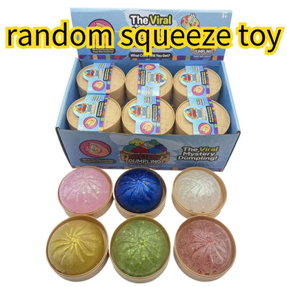 Blind box Colorful Simulated Dumpling Squishy Relaxing Relieve Anxiety Antistress Enhance Happiness Rebound Squeeze Reliever Toy