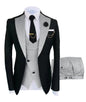 high-quality wedding art ，dress suit for men，3 pieces Blazer Vest And Pants set，performance, Emcee，Groomsmen