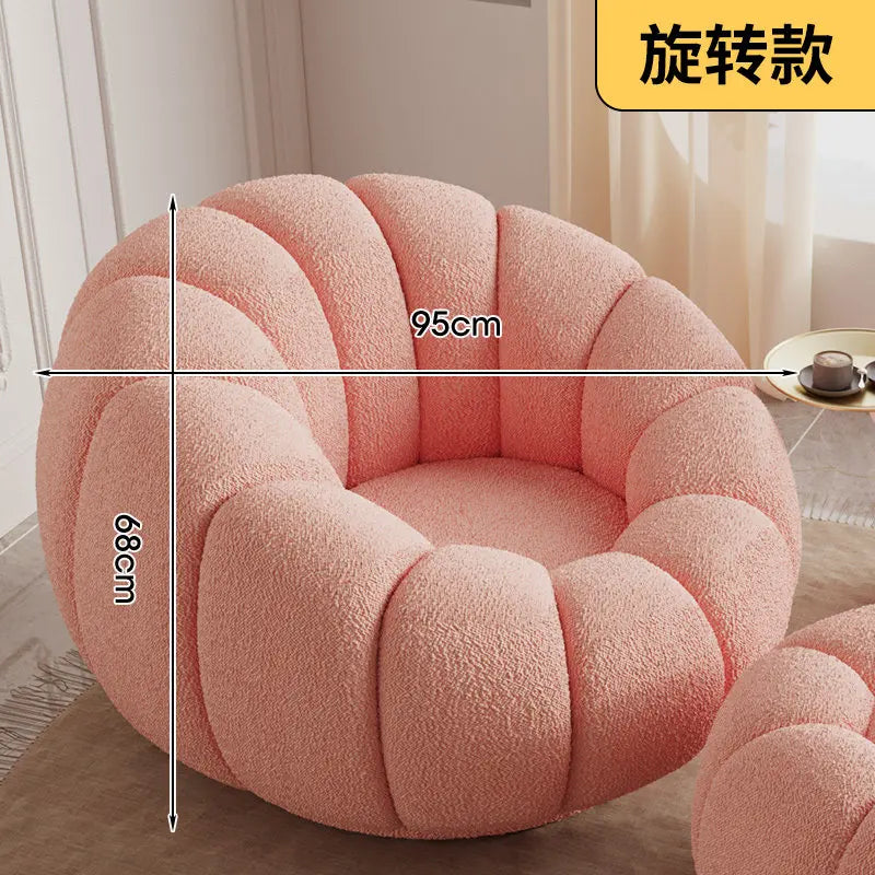Lazy sofa single double pumpkin sofa reclining sleeping cloud swivel chair bedroom Internet celebrity sofa balcony sedentary