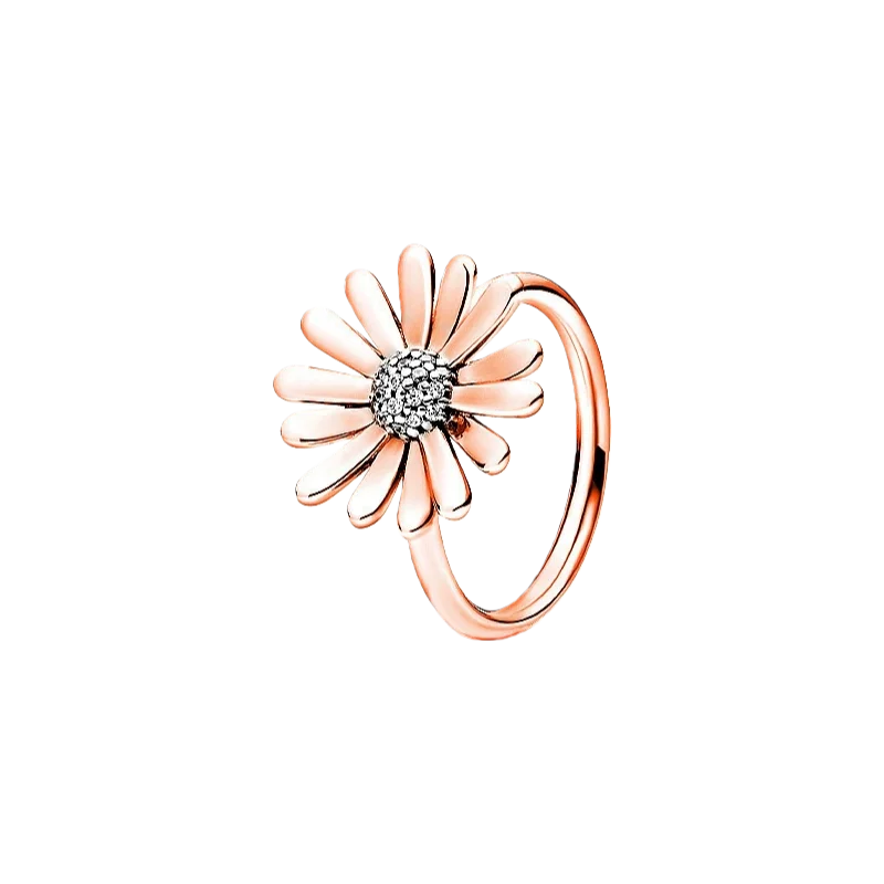 S925 Silver Bow Love Flower Ring Fashionable and High End Style Ring