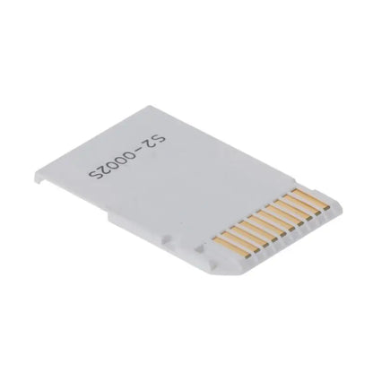 Dual TF to Memory Stick MS Pro for Duo for PSP Card Dual 2 Slot Adapter Converter for PSP, White Drop Shipping