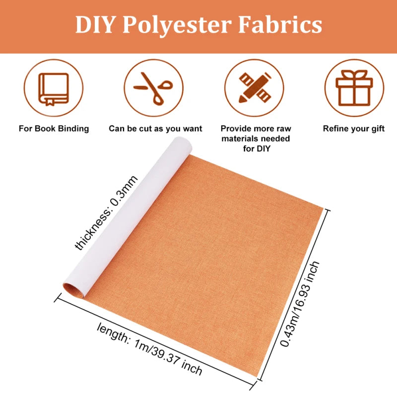 47x15.7 Inch Binding Cloth Linen Cover Fabric Surface Cloth for Binding Upholstery Fabric for Protection DIY Crafts Scrapbooking
