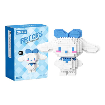 99 style SANRIO Hello Kitty Building Blocks Cartoon Figures Kuromi Bricks My Melody Children's Assembly Toys Cinnamoroll Gift