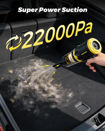 Handheld Car Vacuum Portable Cordless 20000Pa High Power Suction Mini Vacuum Cleaner 4-in-1 Portable Vacuum for Car Home Office