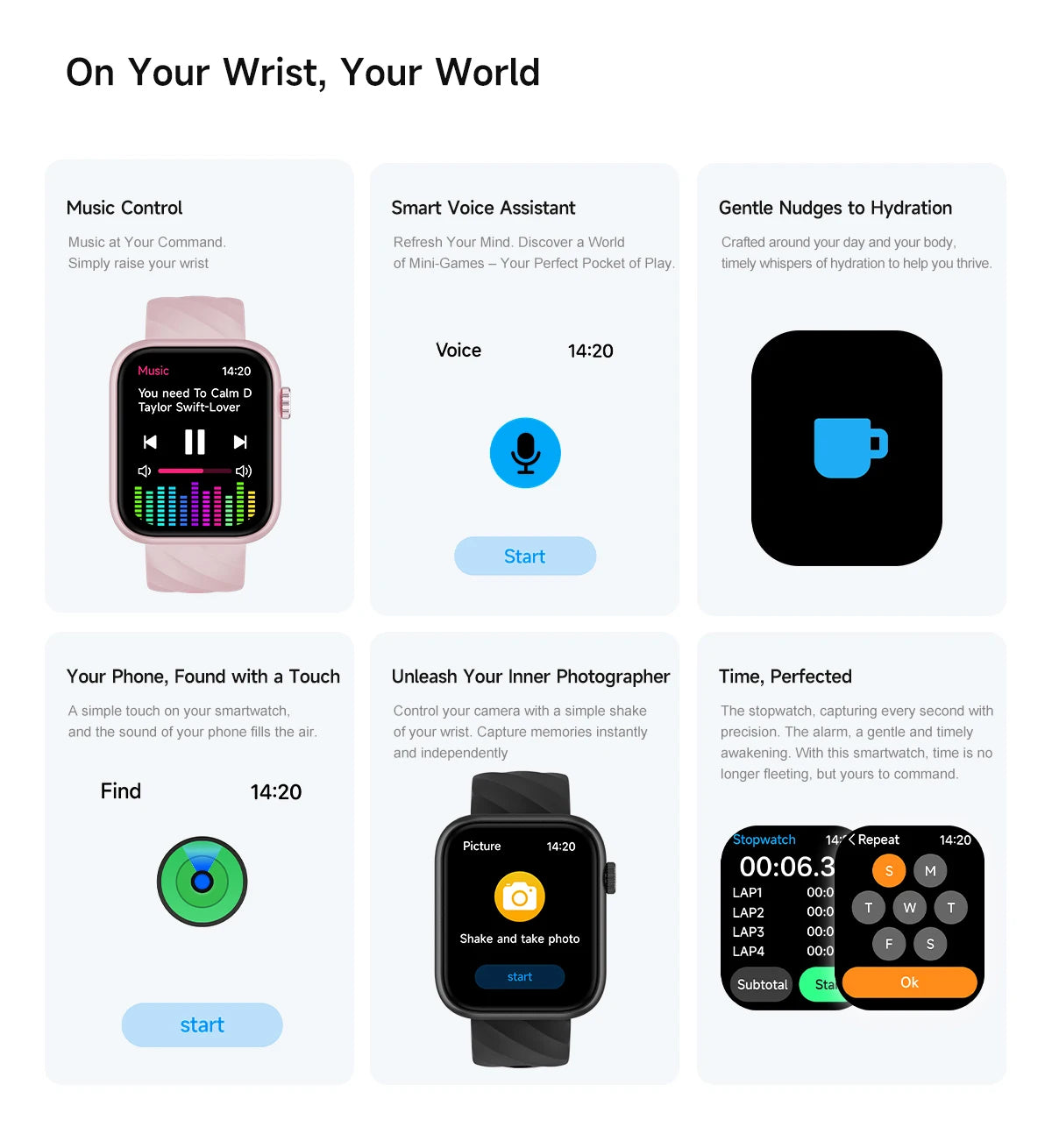 Smartwatch 1,83 cala dla mężczyzn i kobiet, dotykowy ekran, sportowy zegarek fitness, połączenia Bluetooth, cyfrowy smartwatch, wodoodporność IP68