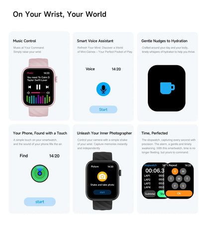 Smartwatch 1,83 cala dla mężczyzn i kobiet, dotykowy ekran, sportowy zegarek fitness, połączenia Bluetooth, cyfrowy smartwatch, wodoodporność IP68