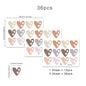 36Pcs Boho Hearts Wall Stickers For Home Living Room Children Girl Boy Bedroom Decoration Baby Nursery DIY Art Decals Wallpaper