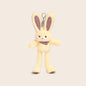 30cm Cute Pull-out Rabbit Plush Toy Keychain Creative Plush Ear Pulling Bunny Pendant Bag Charm Kids Stress Relief Gift