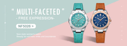 NAVIFORCE Luxury Women Watch Waterproof Dress Wristwatch Stainless Steel Bracelet Strap Elegant Lady Fashion Casual Female Gift