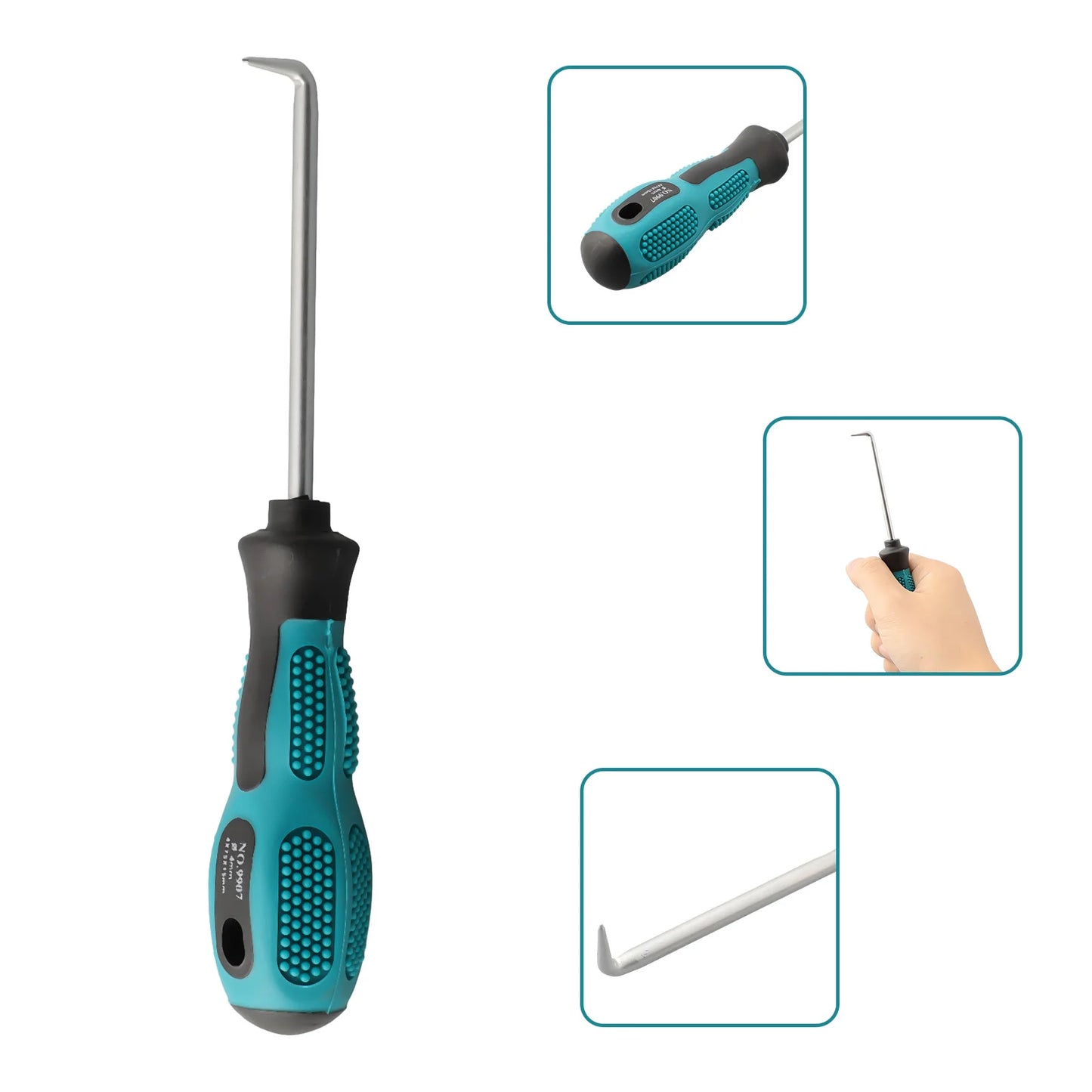 1pc 90 Degree Car Pick Hook Tool O Ring Oil Seal Gasket Puller Remover For Separating Wires Removing Small Fuses Pick Hooks Tool