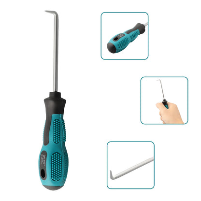 1pc 90 Degree Car Pick Hook Tool O Ring Oil Seal Gasket Puller Remover For Separating Wires Removing Small Fuses Pick Hooks Tool
