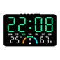 Digital Alarm Clock TEMP Humidity Week Comfort Level Dual Alarm Snooze Table Clock 12/24H Timer Auto Dimmable LED Wall Clock