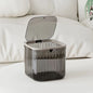 Clear Laundry Capsule Dispenser - Odorless plastic storage container for detergent and dryer sheets, flip-top organizer