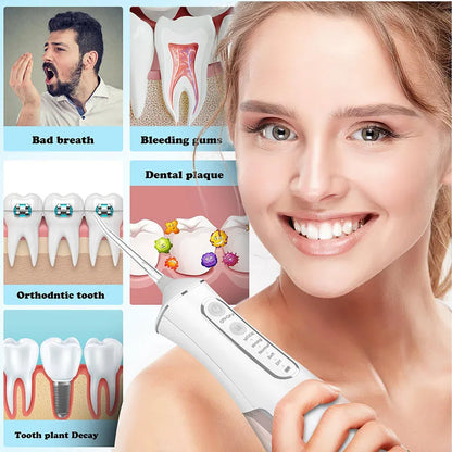 Water Dental Waterpick Irrigator Ipx7 Waterproof Irrigation Mouthwash Machine Oral Floss Flosser Irigator For Teeth Cleaner