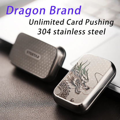 Infinite-Position EDC Mechanical Card-Pushing Metal Fingertip Toys with Magnetic Force Fidget Spinners Stress-Relieving Toys