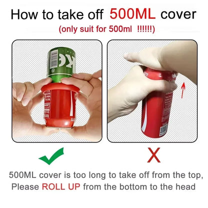 Silicone Beer Can Cover protector Hide Your Beverage Can Beer Can Sleeve hide a beer for golf basketball park beach 330 to 500ml