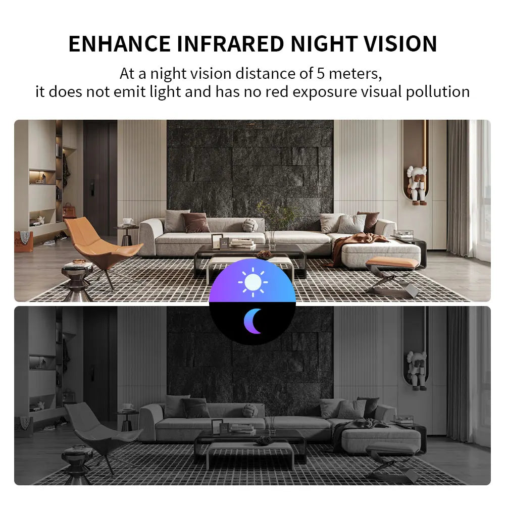 WiFi Mini Camera Security Protection Camera Smart Home Wireless Video Recorder Baby Monitoring Camera for Infants And Pets