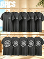 5 PCS Customized Men's T-Shirts. Design Your Logo Pattern. Breathable, lightweight. Suitable for Giving as Gifts to Others. Work