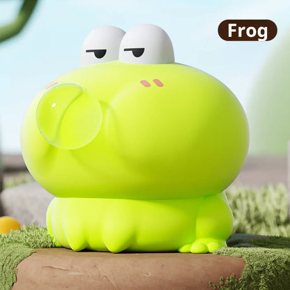 Cartoon Figure Bubble Blowing Decompression Toy for Children Pet Puffs Bubbles Pinch Artifact Soft Toys for Stress Relief