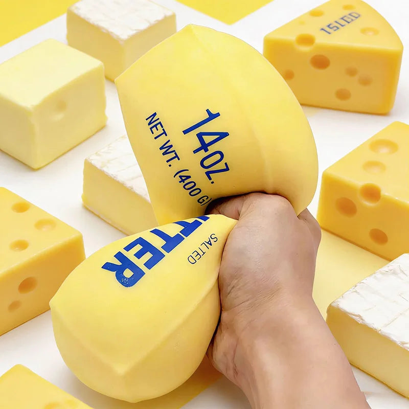Squishy Soap Anti-Stress Toy Simulated Butter Stress-Relieving Fidget Toy Squishy Ball Relaxing Gift Party Favor Birthday Gift S