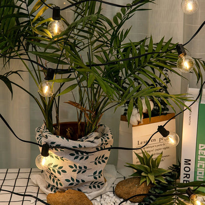 Outdoor LED Waterproof G40 String Light EU Plug Shatterproof Light Bulb Garden Fairy String Lights for Patio Festoon Party Decor