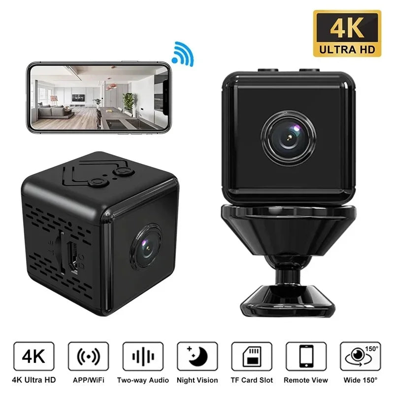 Mini WIFI Camera 4K Full HD Home Security Camcorder Night Vision Micro Cam Motion Detection Video Remote Monitor