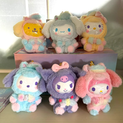 New Dream Unicorn Series Vinyl Plush Doll Blind Box Cute Cartoon My Melody Kuromi Pendants Bag Ornament Toys Mystery Gifts