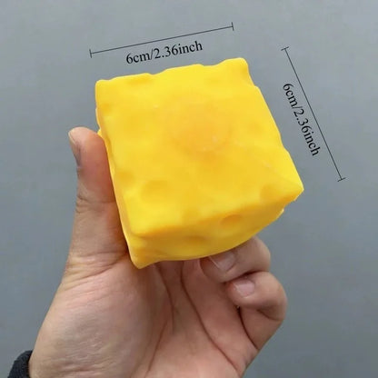 Hot New Needoh Squishy Square Cheese Squeeze Toys Slow Rebound Stress Relief Sensory Toy Soft Butter Cheese Party Toy ..@**