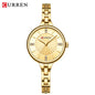 CURREN 9097 Elegant Women's Quartz Watch Luxury Stainless Steel Strap Women's Watch часы женские наручные