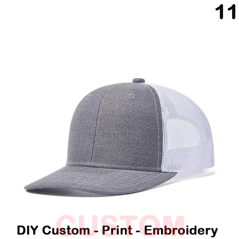 Fedoryn Custom Embroidery Baseball Cap for Men and Women DIY Design Mesh Cap LOGO Print Hat Quality Truck Hat Wholesale Unisex
