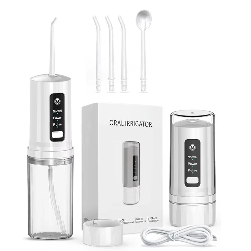Teeth Oral Irrigator Portable Mouth Washing Machine Interdental Cleaning Irrigator USB Oral Teeth Dental Water Flosser