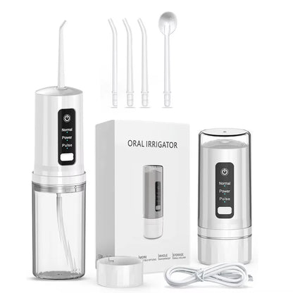 Teeth Oral Irrigator Portable Mouth Washing Machine Interdental Cleaning Irrigator USB Oral Teeth Dental Water Flosser
