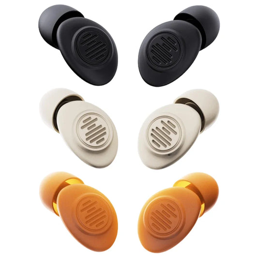 Professional Half-In Ear Earplugs, Smart Physical Noise Isolation Filters -48dB, Breathable & Comfortable for Work/Sleep