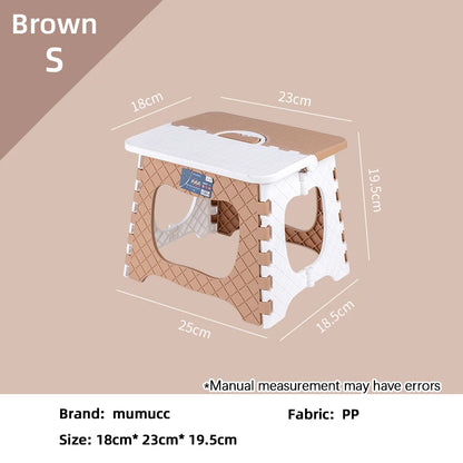 The Home Low Stool, Outdoor Small Stool,Foldable Stool, Suitable for Living Room, Kitchen, and Bathroom, Portable Travel Stool