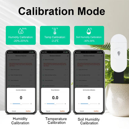 Zigbee Temperature Humidity Moisture Detector Smart Soil Tester Moisture Sensor Phone App RealTime Monitor for Home Garden