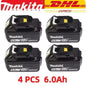 Genuine 6AH makita BL1860 18V Battery Power Tools Li-ion Replacement LXT BL1850 BL1840 for 18V Screwdriver with BMS TPCELL 18V