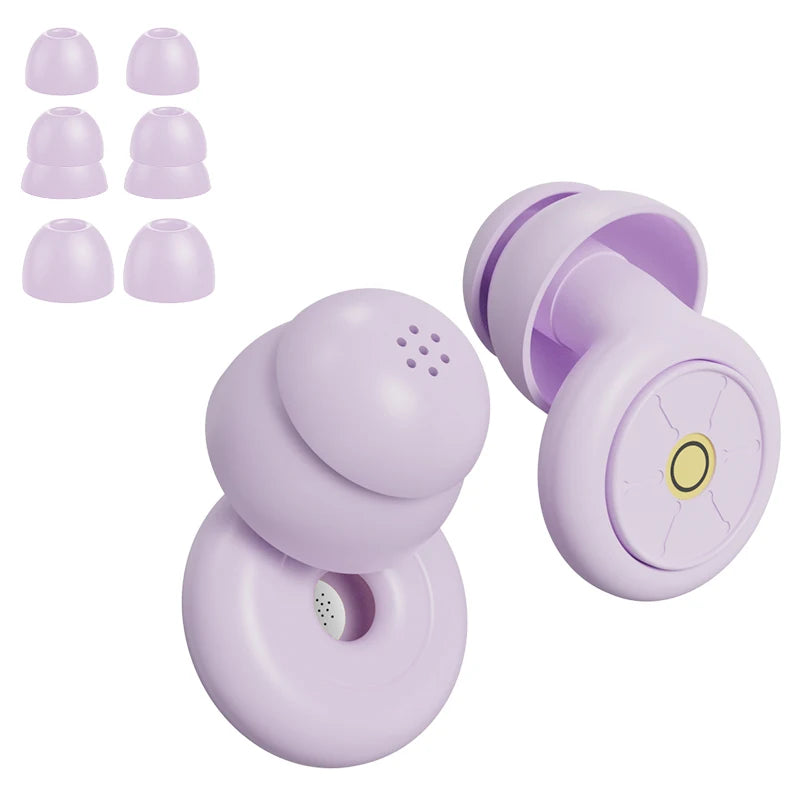 EarPlugs for Sleeping Noise Cancelling 50dB,Reusable Silicone Earplugs Strong Sound Insulation,Multiple Sizes of Ear Caps,Unisex