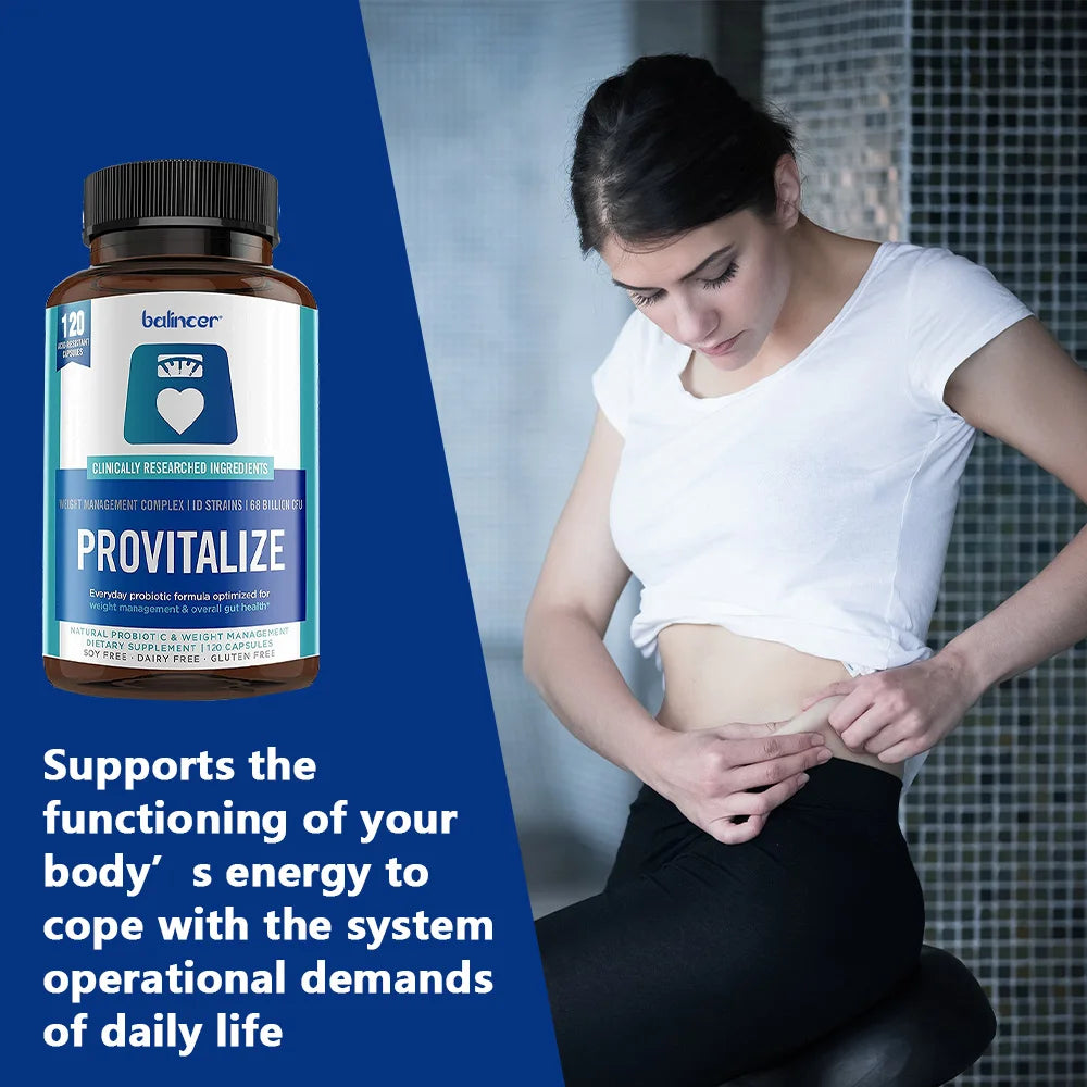 Provitalize Capsules - Women Probiotics + Moringa, Weight Management, Immune Health & Gut Health Support, 30/60/120 Caps