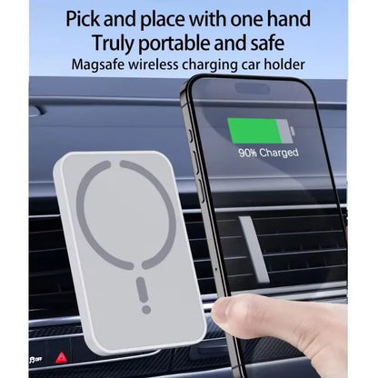 Car Air Vent Magnetic Wireless Charger Phone Holder, Fast Charging Mount Compatible with MagSafe iPhone 17/16/15/14/13/12 Pro