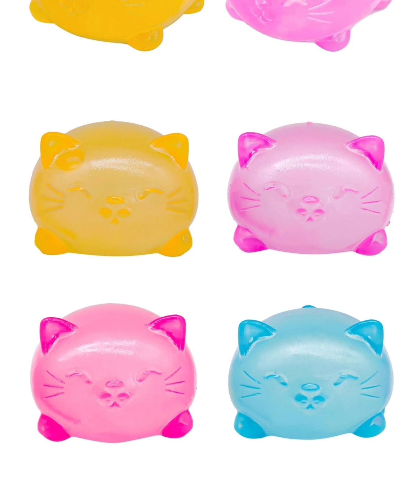 1Pc Mini Cute Cat Maltose Decompression Toy Non Stick Odorless Non-toxic Fun Toy Pressure Relief Tool For Adults and Students