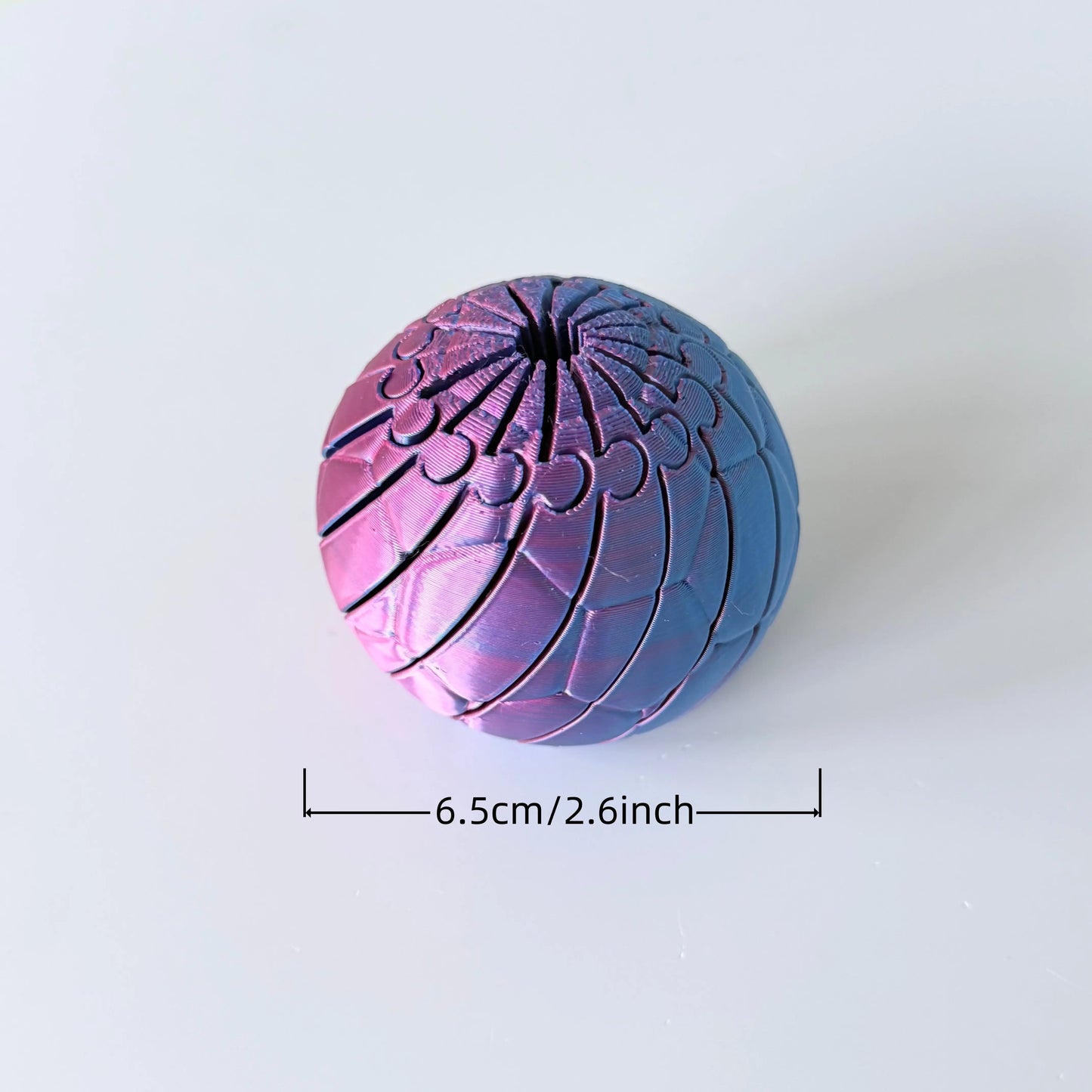 3D Printed Soccer Ball Twisty Fidget Toy, Deformable Football Texture Stress Relief Ornament, Sports Desktop Decor