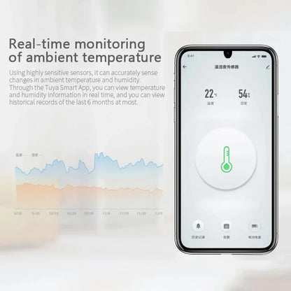 Tuya Zigbee Temperature and Humidity Sensor Intelligent Home Hygrometer work with Smart Life Alexa Google Assistant