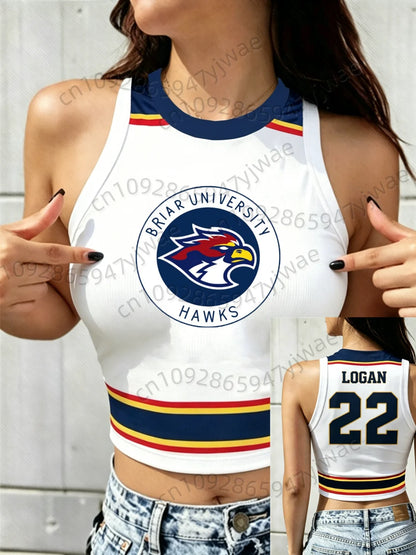 Summer Women's Off Campus Briar University Tank Top T-shirt Crop Vest Top Tees Graham 44 22 DI LAURENTIS 66 Not Suitable For Men